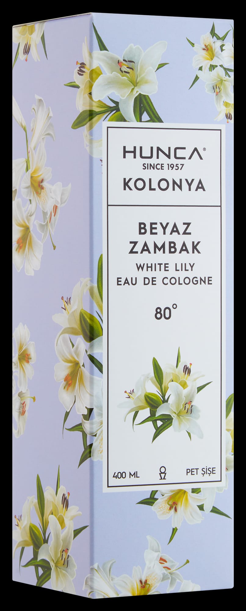 Kologne White Lily Eau de Cologne ,Pet Bottle 400 ml by Hunca Care