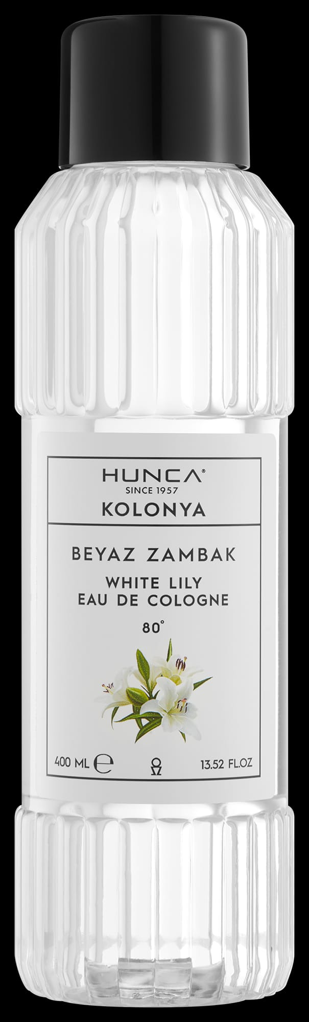 Kologne White Lily Eau de Cologne ,Pet Bottle 400 ml by Hunca Care