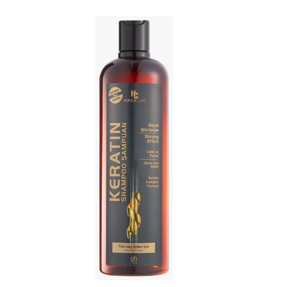 Keratin Hair Shampoo by Hunca Care (675 ml, pH 5.5)