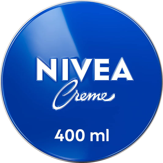 NIVEA Creme Tin (400ml), Moisturising Cream Provides Intensive Protective Care for Soft and Supple Skin, Ideal for Daily Use as a Face, Hand, or Body Cream