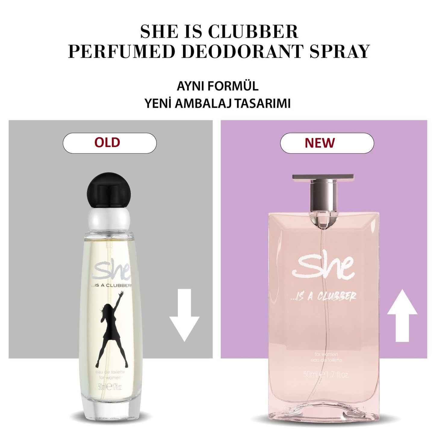 She is Clubber  Woman Perfume Edt 50 ml by Hunca