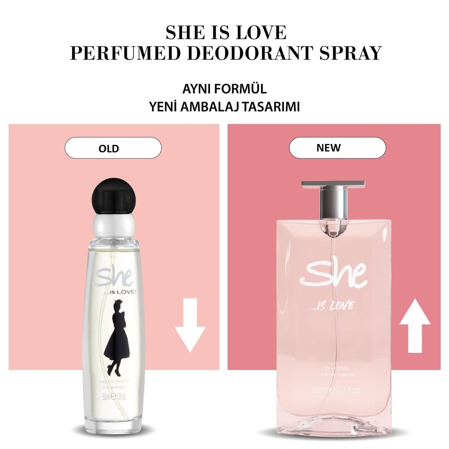 She Is Love Perfume 50ml by Hunca,Eau de Toilette for Women