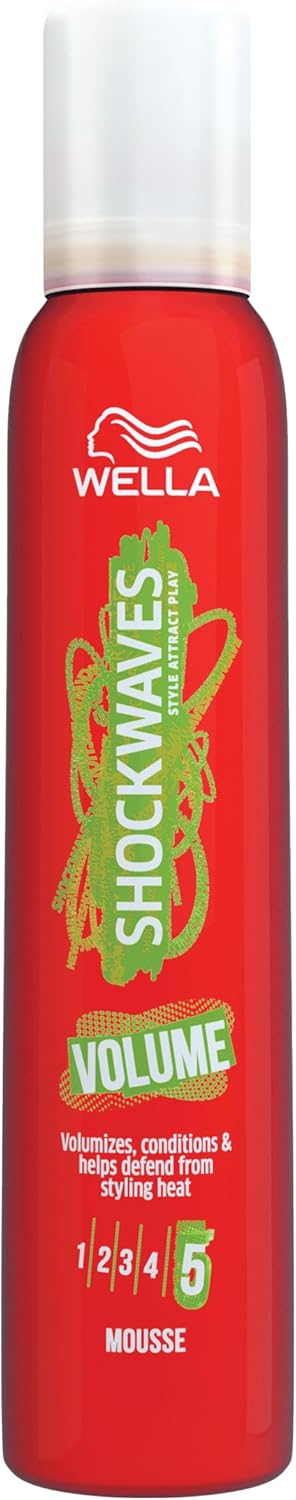 WELLA Shockwaves Volume Mousse with lightwight formula,200ml