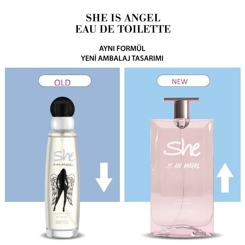 She Is An Angel Perfume 50ml by Hunca,Eau De Toilette 