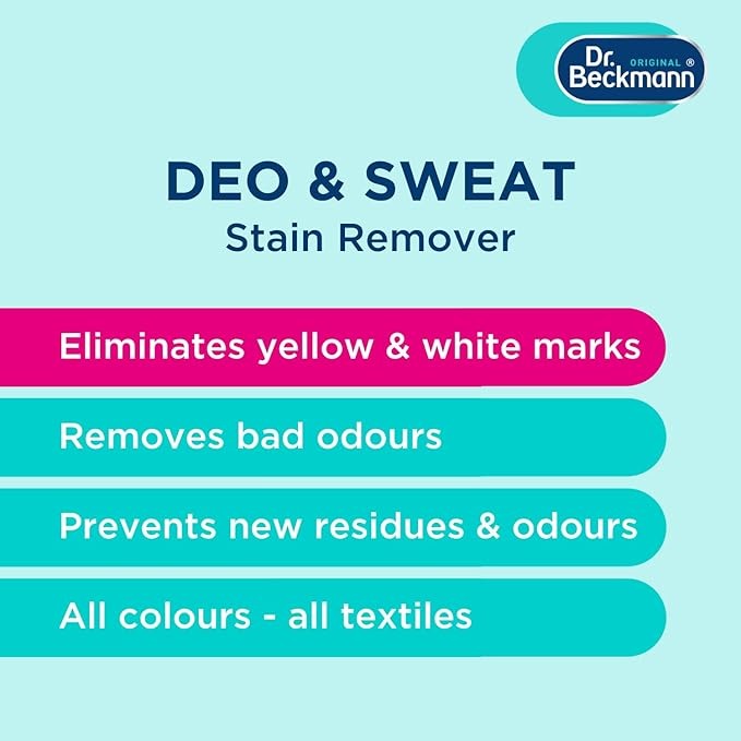Dr Beckmann Deo & Sweat Stain Remover 250ml Anti Yellow Marks
