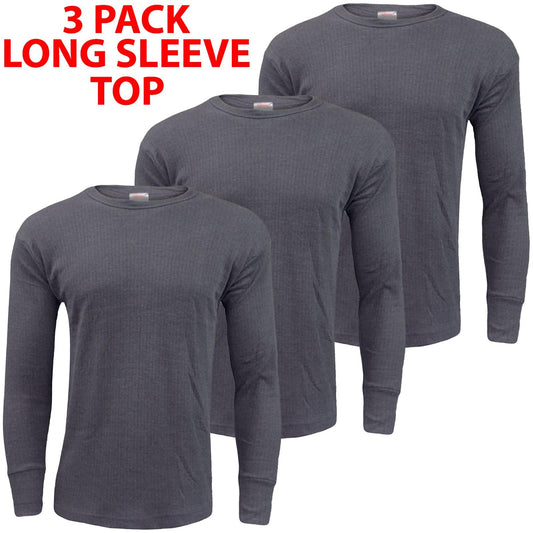 Pack of 3 Thermal T-Shirts or Long Johns Cosy Essentials for Cold Weather S-XXL