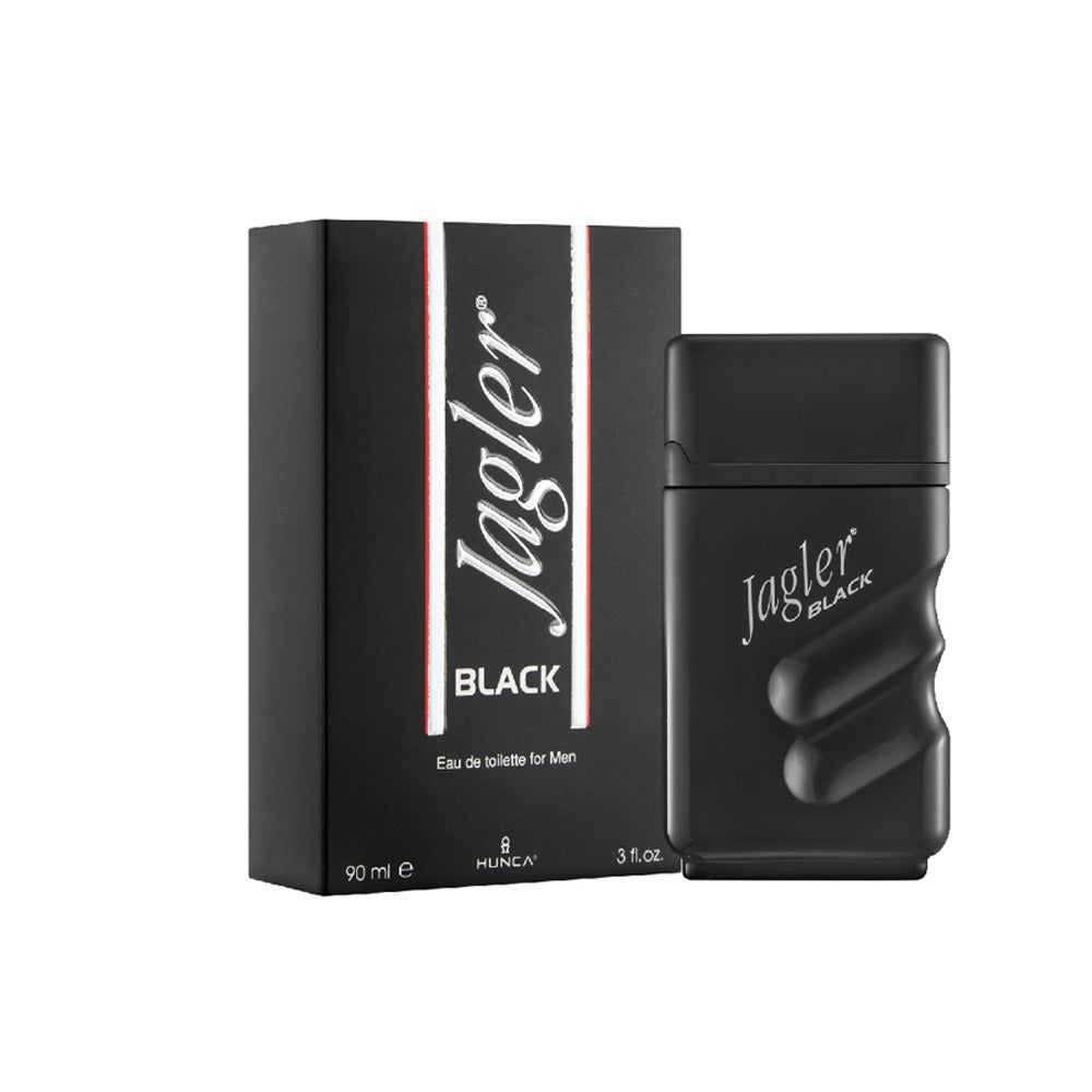 Jagler Black Eau De Toilette For Men,Set Perfume and Deo,90 ml,by Hunca