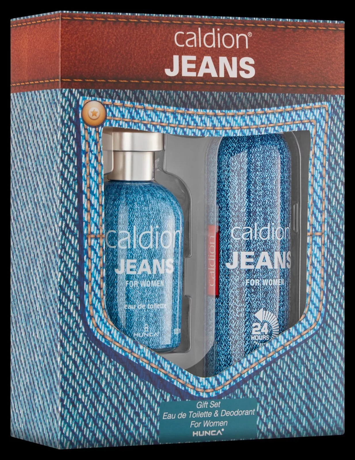 Caldion Jeans Women Perfume&Deo By Hunca,Gift Set EDT&DEO