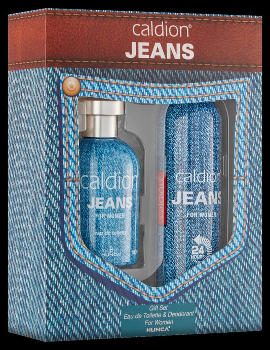 Caldion Jeans Women Perfume&Deo By Hunca,Gift Set EDT&DEO