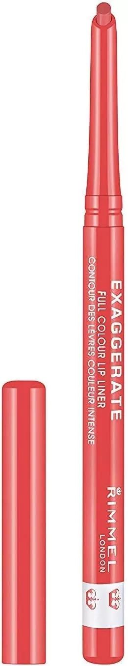 Rimmel London Exaggerate Automatic Lip Liner, 102 Peachy-Beachy,0.25 g-by Luxeemporium