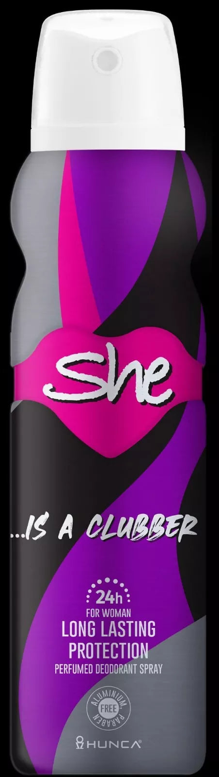 She Is A Clubber Deodorant For Women by Hunca, 150ml