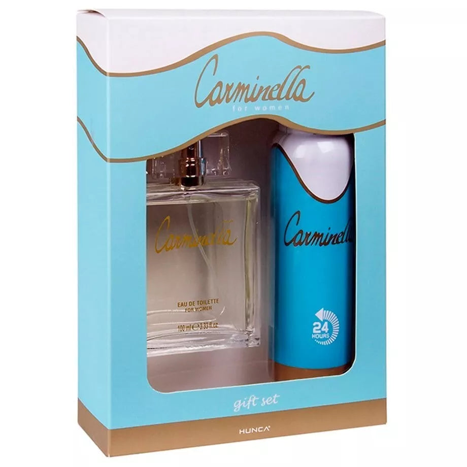 CARMINELLA Women's Perfume Gift Set EDT 100ml and 150 ml Deo By Hunca