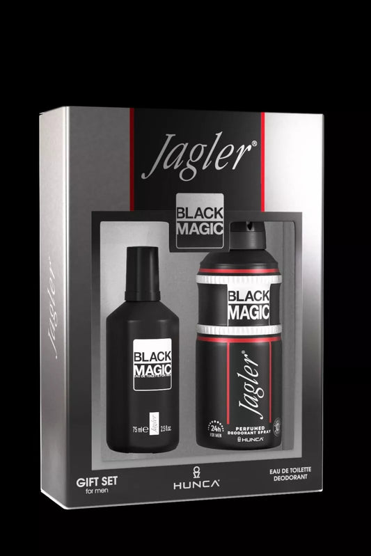 Jagler Black Magic Set Eau De Toilette and Deo,Perfume,75 ml,by Hunca