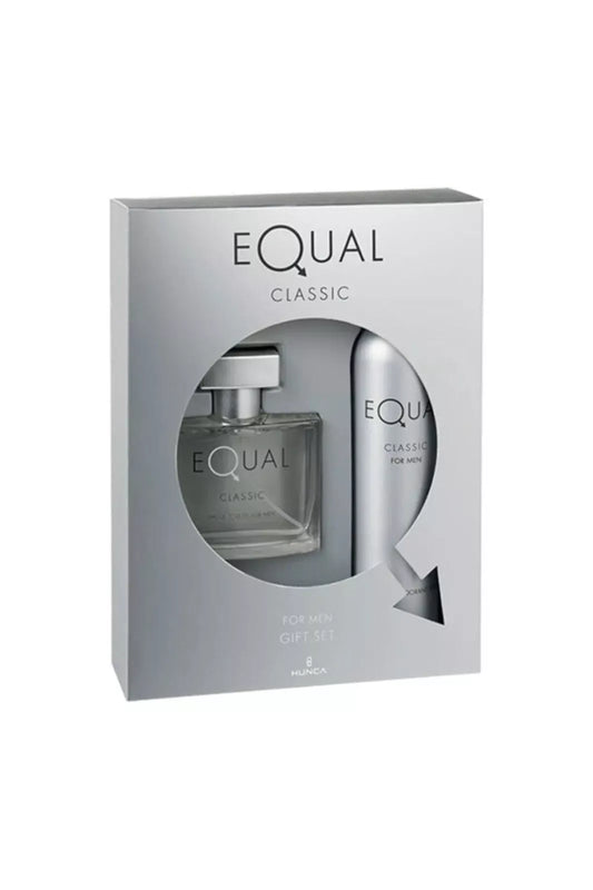 Equal Classic Men's Perfume EDT 75 ml & Deodorant 150 ml by Hunca