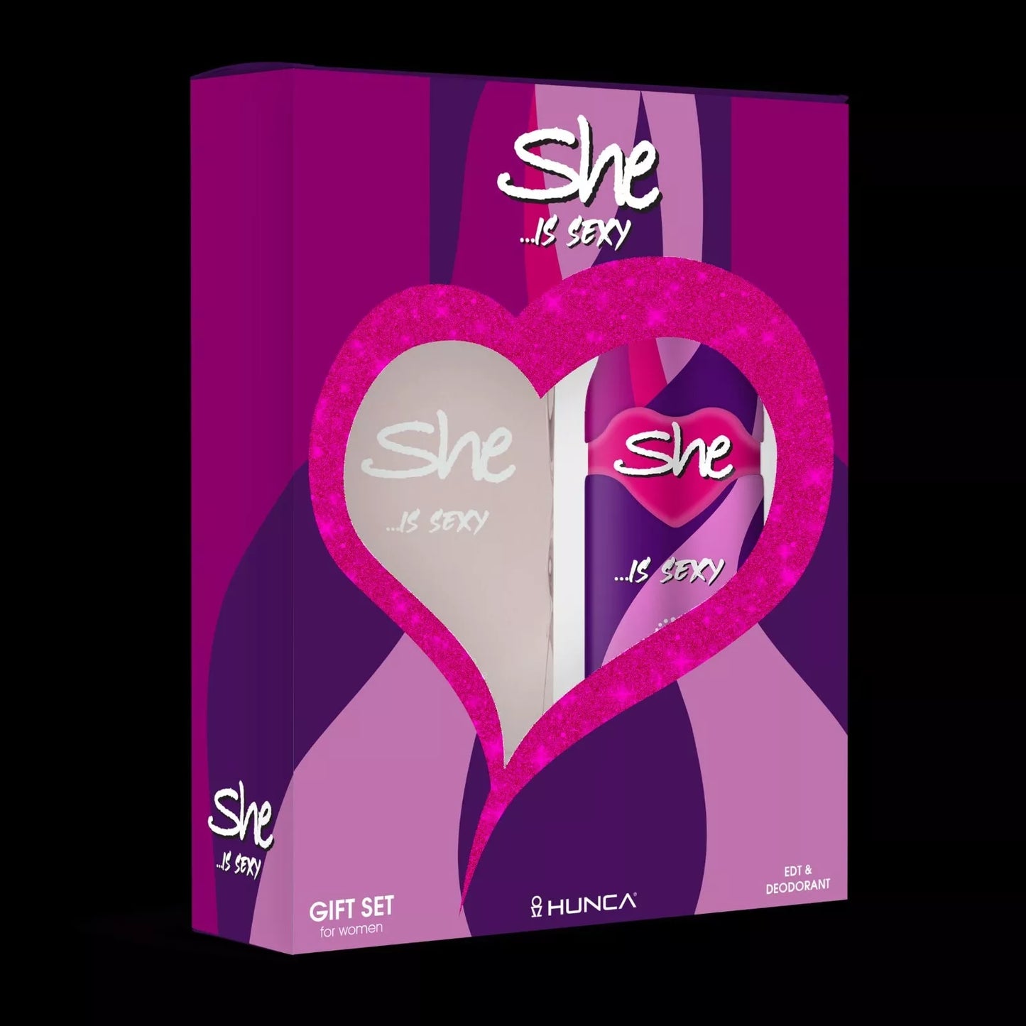 She Is SEXY Perfume 50ml+Deodorant 150ml Gift Set by Hunca