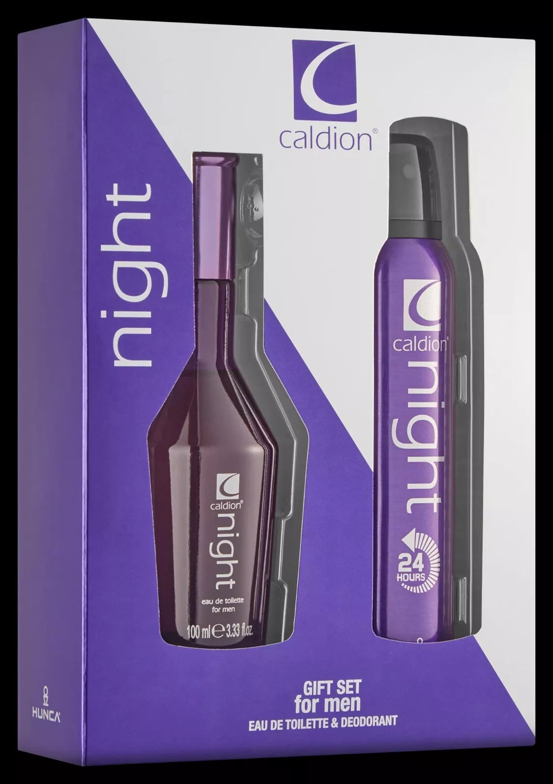 Caldion Night Perfume By Hunca ,Gift Set EDT Men 100 ml&Deo 150